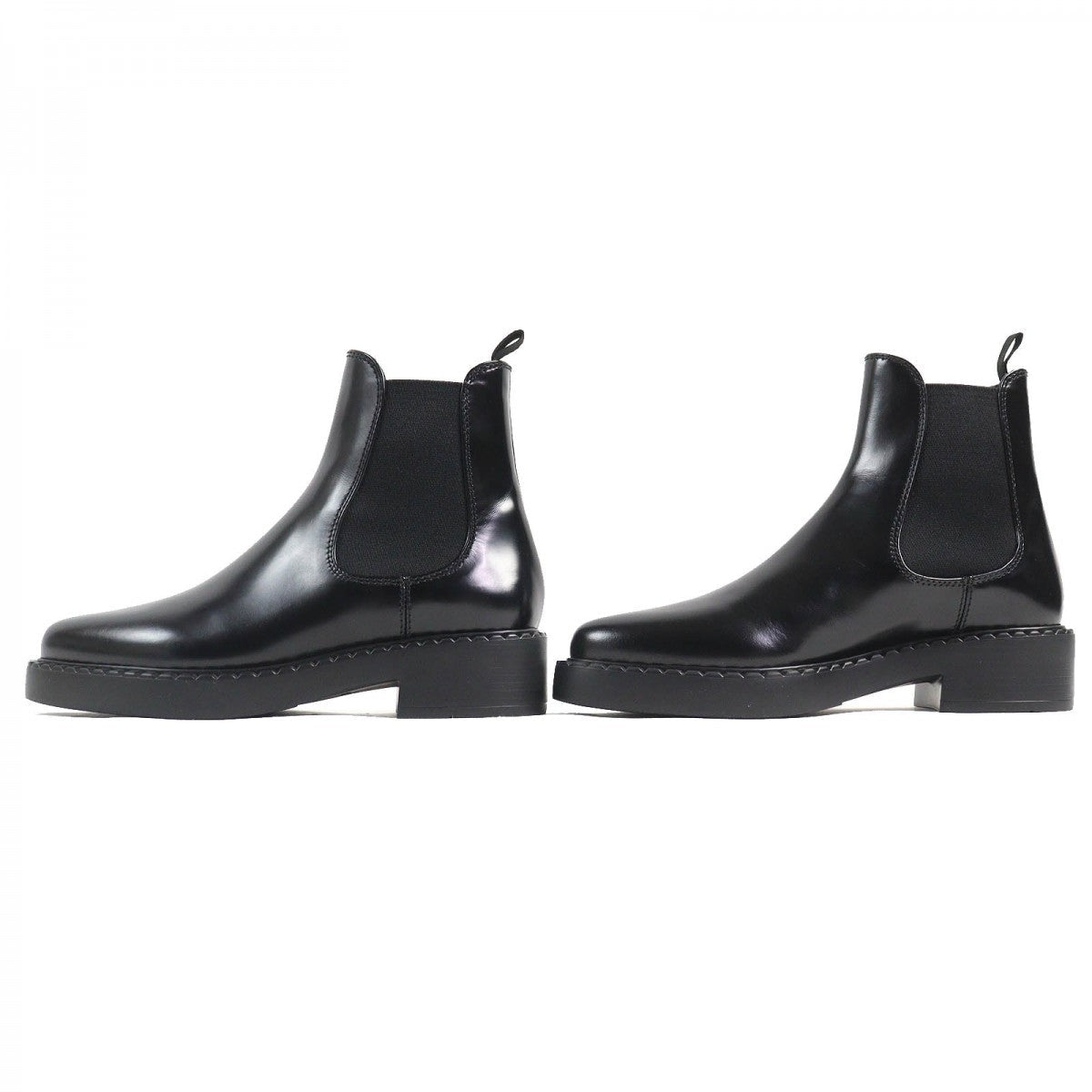 PRADA – Brushed Leather Short Boots – Black “Chocolate” – Size 37.5 – 100% Authentic ✨Previously Owned Pristine / Like-New Condition ~36% Off MSRP