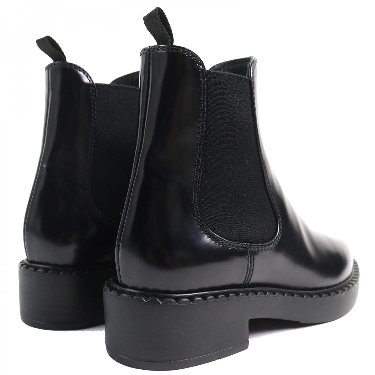 PRADA – Brushed Leather Short Boots – Black “Chocolate” – Size 37.5 – 100% Authentic ✨Previously Owned Pristine / Like-New Condition ~36% Off MSRP