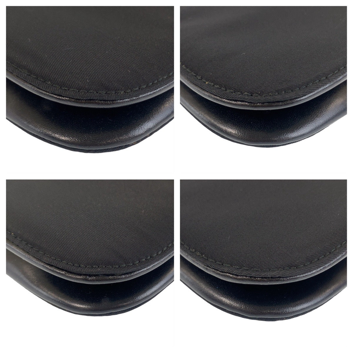 PRADA – Nylon Shoulder Pochette with Triangle Logo – Black with Silver Hardware – 100% Authentic ✨Previously Owned Very Good Condition ~40% Off MSRP