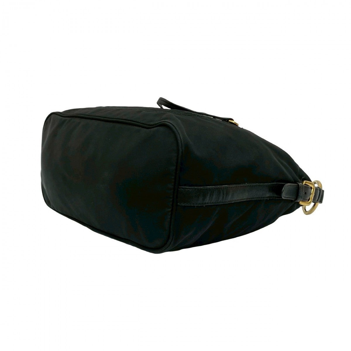 PRADA – Nylon &amp; Leather Shoulder Bag with Triangle Logo – Black – 100% Authentic ✨Previously Owned Very Good Condition ~38% Off MSRP