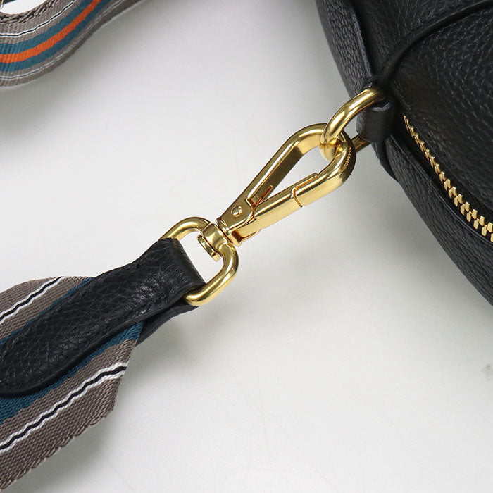 PRADA – 2WAY Vittello Leather Handbag – Black with Gold Hardware – 100% Authentic ✨Previously Owned Excellent Condition ~39% Off MSRP