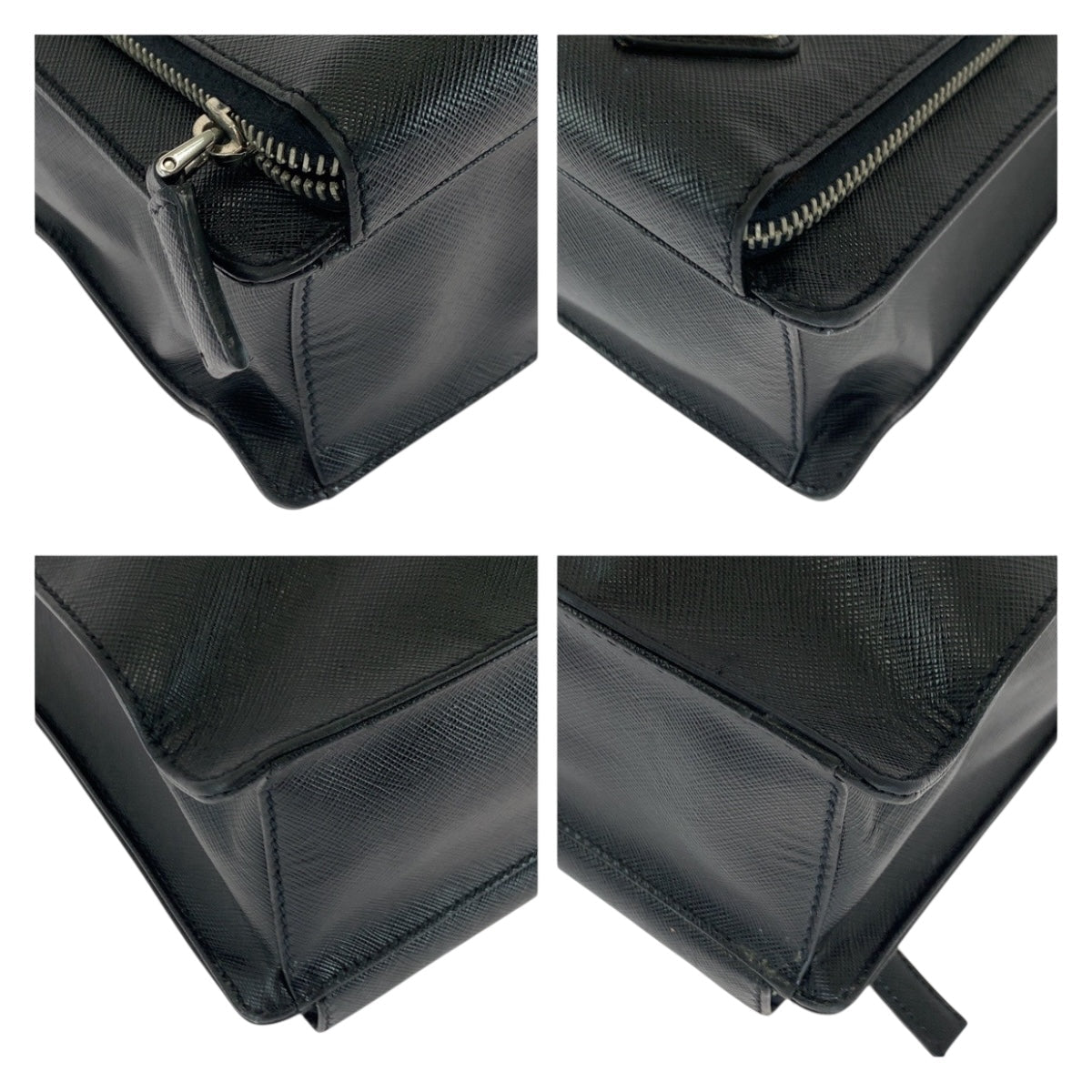 PRADA – Saffiano Leather Triangle Logo Tote Bag – Black – Men’s Business / Briefcase Style – 100% Authentic ✨Previously Owned Very Good Condition ~36% Off MSRP