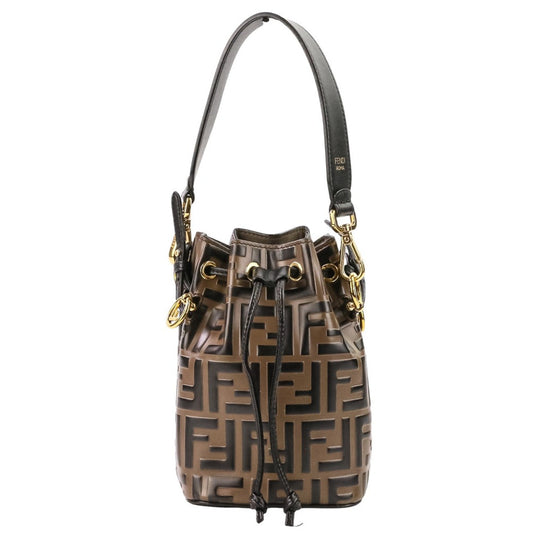 Fendi Mini Mon Tresor FF Calf Leather Bucket Bag Maya Nero Gold – Great Condition | L’LUXE Authentic’s