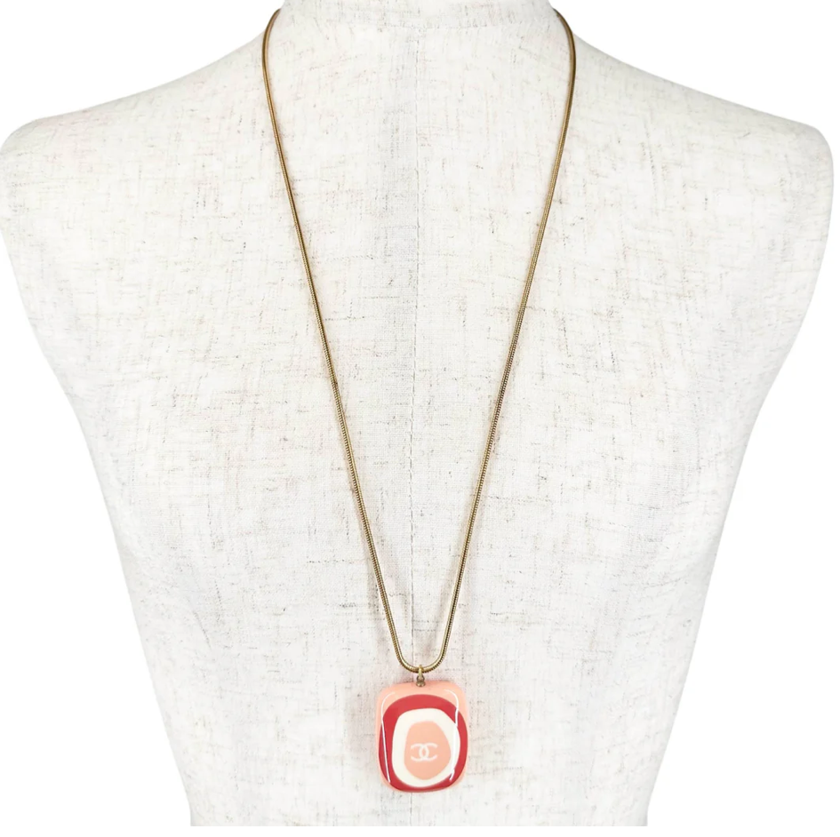 Chanel Coco Mark Vintage Necklace Authentic Previously Owned