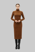 Body Skimming Midi Suede Effect Dress * Last Chance *