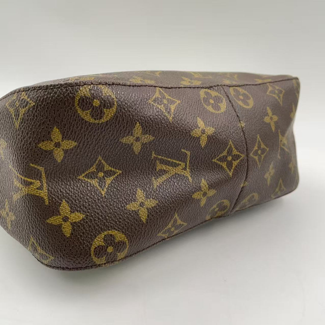 Louis Vuitton Looping MM Monogram Canvas Brown Previously Owned Authentic