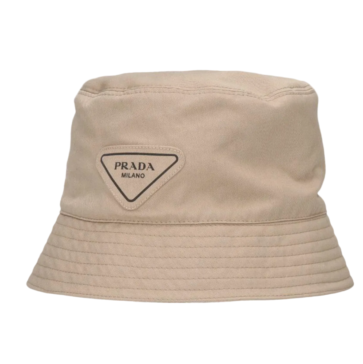 Prada Logo Bucket Hat Cotton Beige Size M – Previously Owned  Authentic