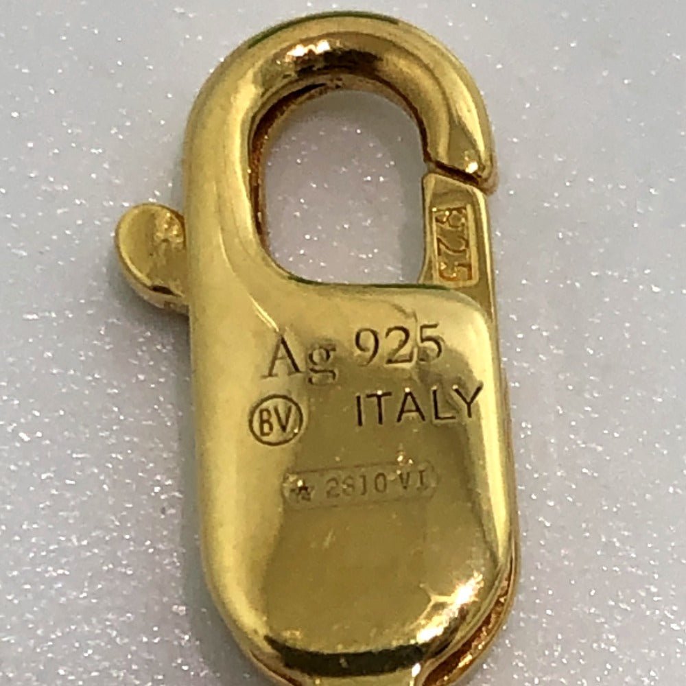 Bottega Veneta - 9182 - 23394 - 5 100% Authentic Pre - Owned SV925 Gold - Tone Necklace – Circa 2010s – Designed by Tomas Maier – Made in Italy - LLUXE.CA