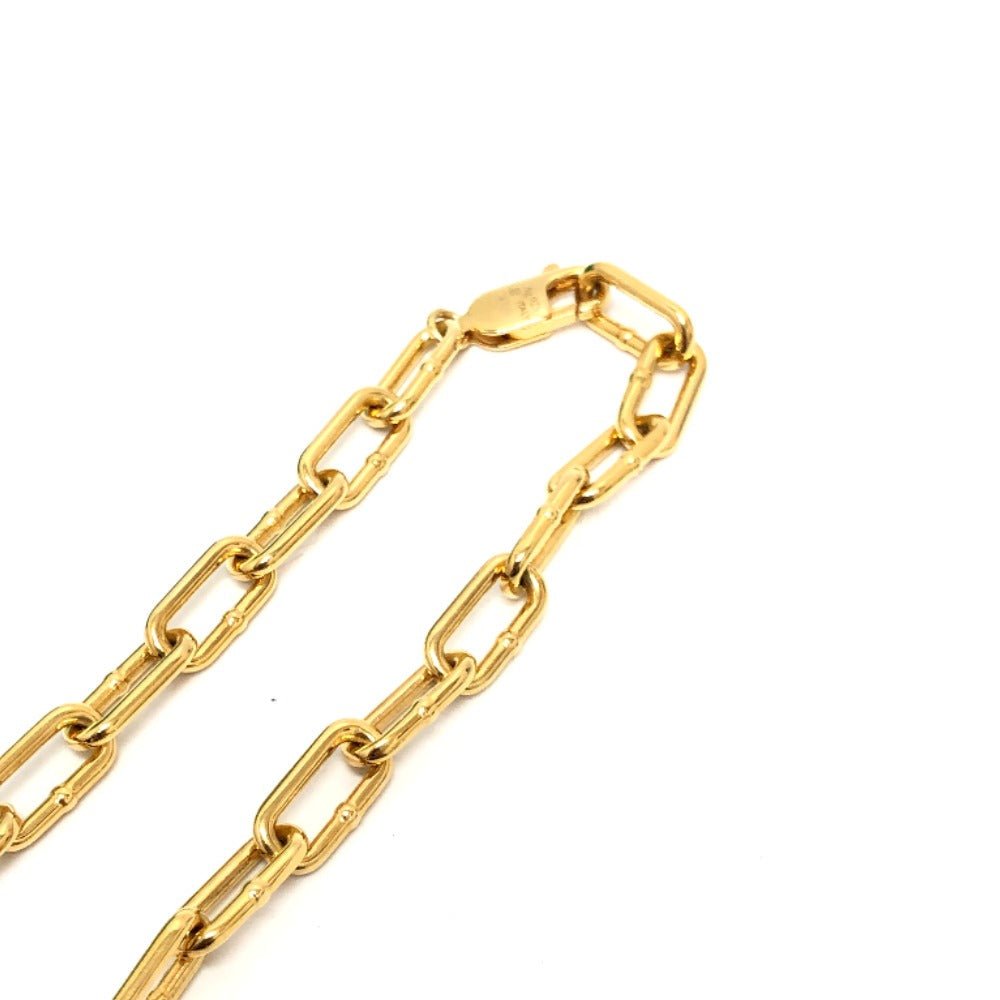 Bottega Veneta - 9182 - 23394 - 5 100% Authentic Pre - Owned SV925 Gold - Tone Necklace – Circa 2010s – Designed by Tomas Maier – Made in Italy - LLUXE.CA