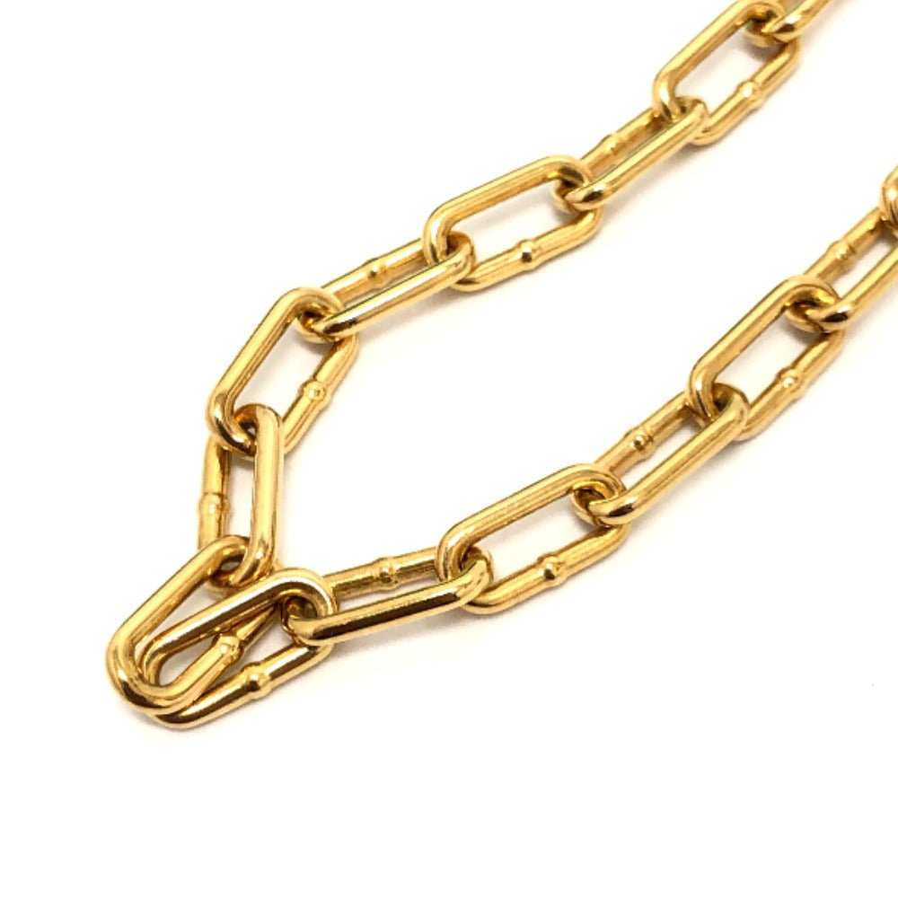 Bottega Veneta - 9182 - 23394 - 5 100% Authentic Pre - Owned SV925 Gold - Tone Necklace – Circa 2010s – Designed by Tomas Maier – Made in Italy - LLUXE.CA