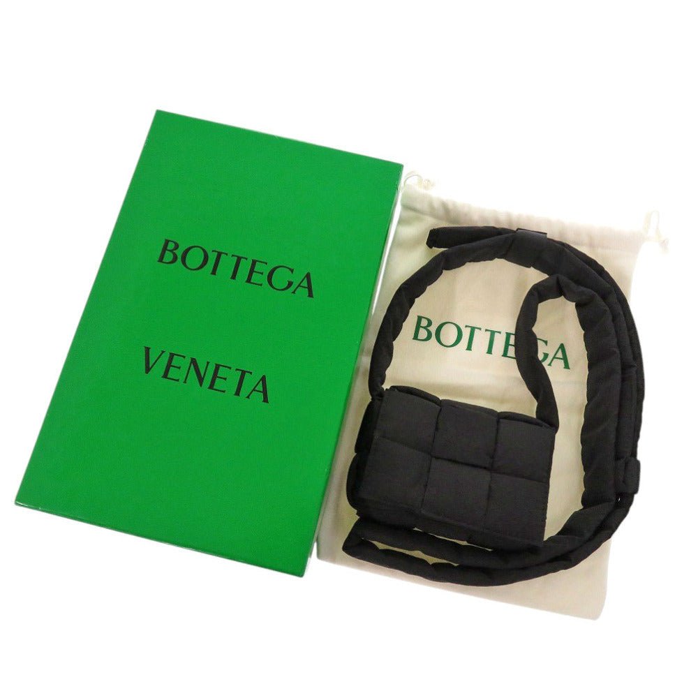 Bottega Veneta Padded Cassette Mini Bag Model number 691018 – Designed by Daniel Lee, Black Nylon, Italy (Circa 2019) – Pre - Owned, 100% Authentic (Genuine) Item No.7B0365SZ5R5 - LLUXE.CA