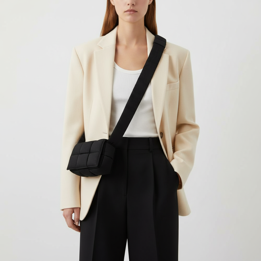 Bottega Veneta Padded Cassette Mini Designed by Daniel Lee, Black Nylon, Italy Pre-Owned, 100% Authentic ✨nearly unused