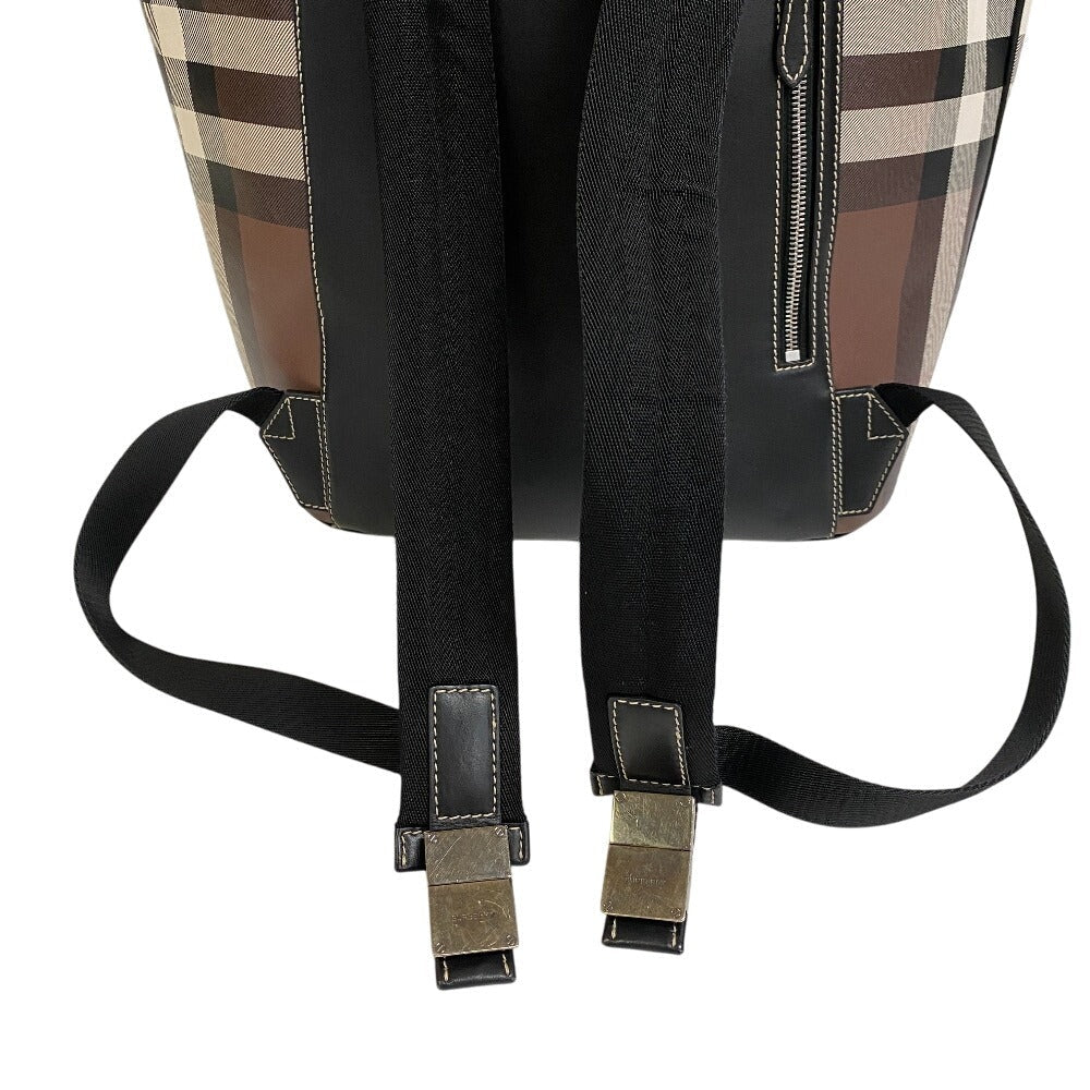 BURBERRY – Drawstring Backpack / 2 - Way Tote – Nova Check – PVC & Leather – Christopher Bailey – 2015 – 100% Authentic Pre - Owned Item No.: Z0013610 - LLUXE.CA