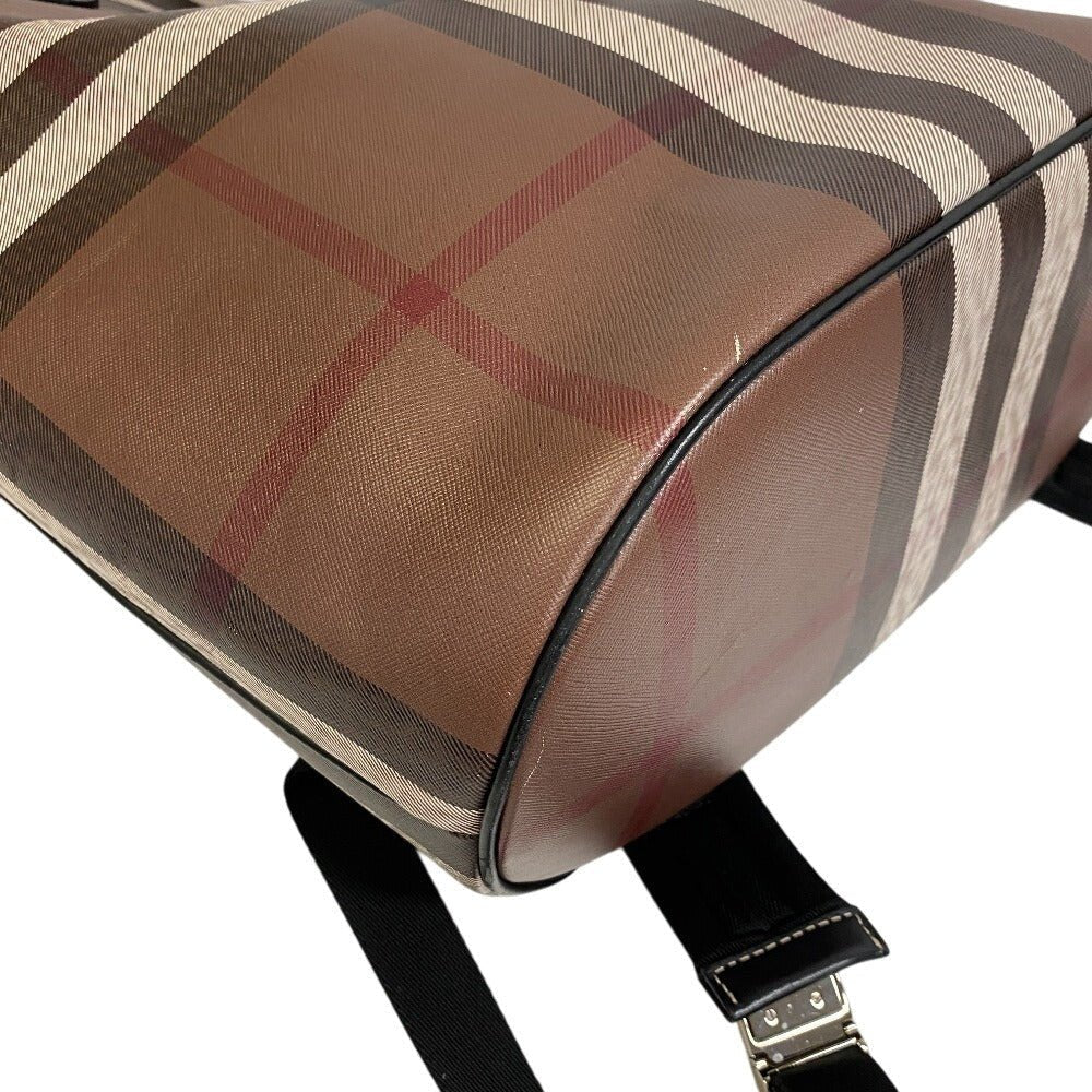 BURBERRY – Drawstring Backpack / 2 - Way Tote – Nova Check – PVC & Leather – Christopher Bailey – 2015 – 100% Authentic Pre - Owned Item No.: Z0013610 - LLUXE.CA