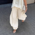 Fluid Pleated Balloon Pants for Women