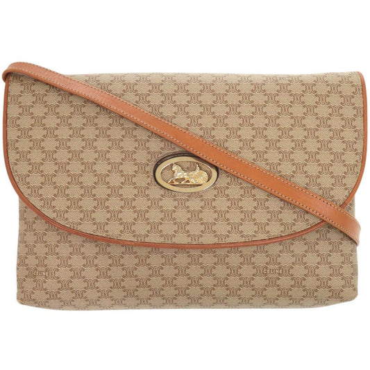 CELINE – Shoulder Bag – Macadam – Beige PVC & Leather – Michael Kors Era – Circa 2003–2008 – 100% Authentic Pre - Owned - LLUXE.CA