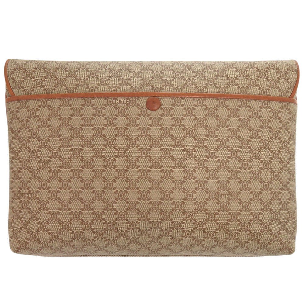 CELINE – Shoulder Bag – Macadam – Beige PVC & Leather – Michael Kors Era – Circa 2003–2008 – 100% Authentic Pre - Owned - LLUXE.CA