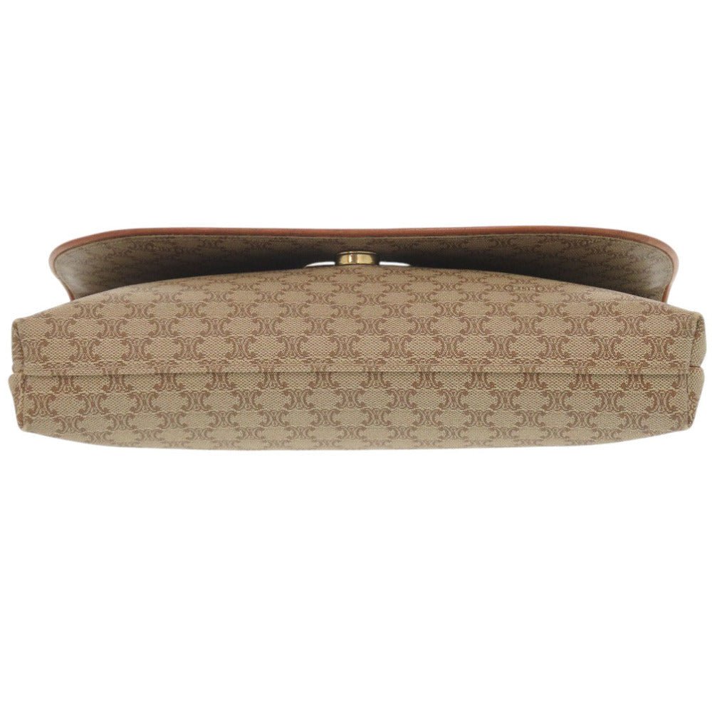 CELINE – Shoulder Bag – Macadam – Beige PVC & Leather – Michael Kors Era – Circa 2003–2008 – 100% Authentic Pre - Owned - LLUXE.CA