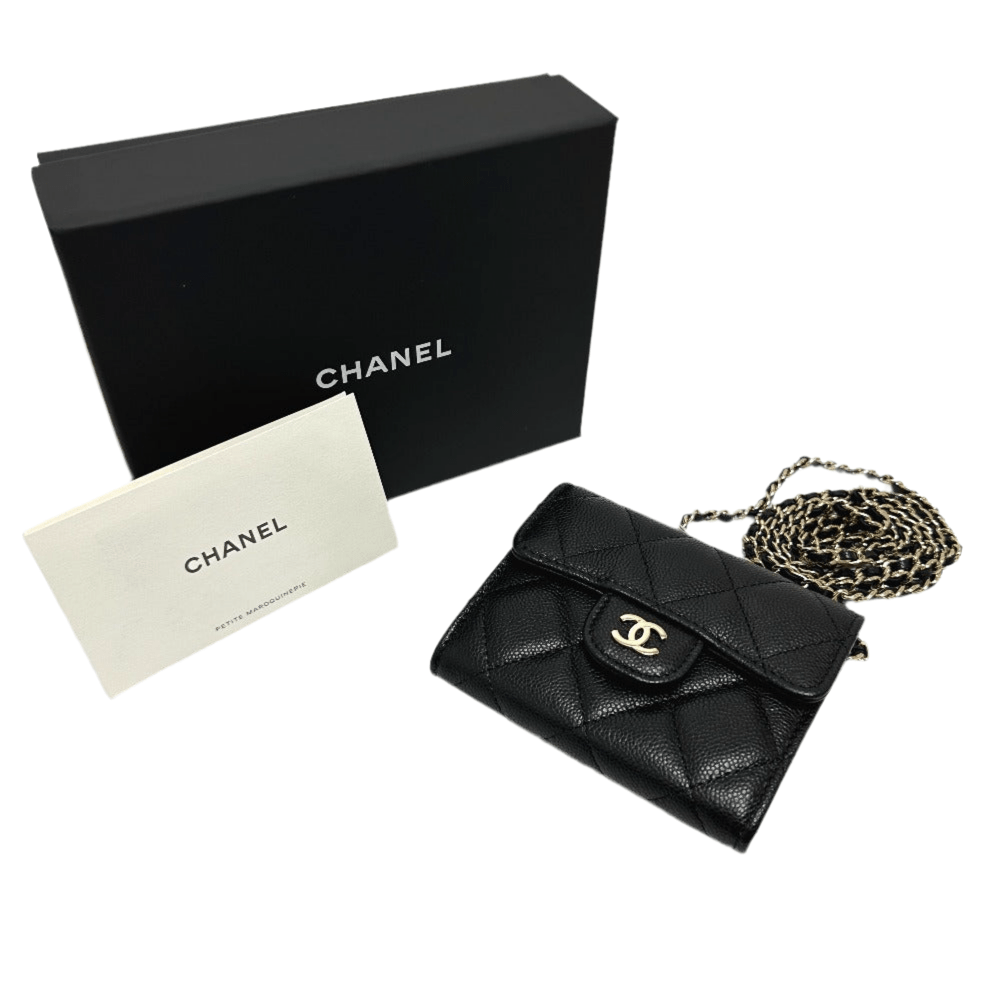 CHANEL AP0238 Coin Case in Black Caviar Leather – Designed by Karl Lagerfeld, COCO Mark Matelassé CC, Item No. 3109 - 23717 - 3, 2020s, – 100% Authentic Pre - Owned as good as new - LLUXE.CA