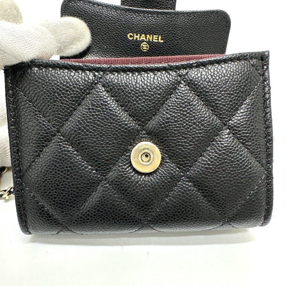 CHANEL AP0238 Coin Case in Black Caviar Leather – Designed by Karl Lagerfeld, COCO Mark Matelassé CC, Item No. 3109 - 23717 - 3, 2020s, – 100% Authentic Pre - Owned as good as new - LLUXE.CA