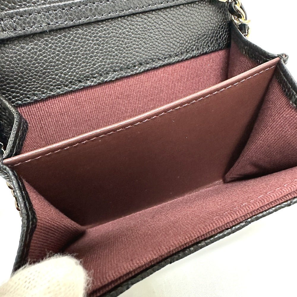 CHANEL AP0238 Coin Case in Black Caviar Leather – Designed by Karl Lagerfeld, COCO Mark Matelassé CC, Item No. 3109 - 23717 - 3, 2020s, – 100% Authentic Pre - Owned as good as new - LLUXE.CA