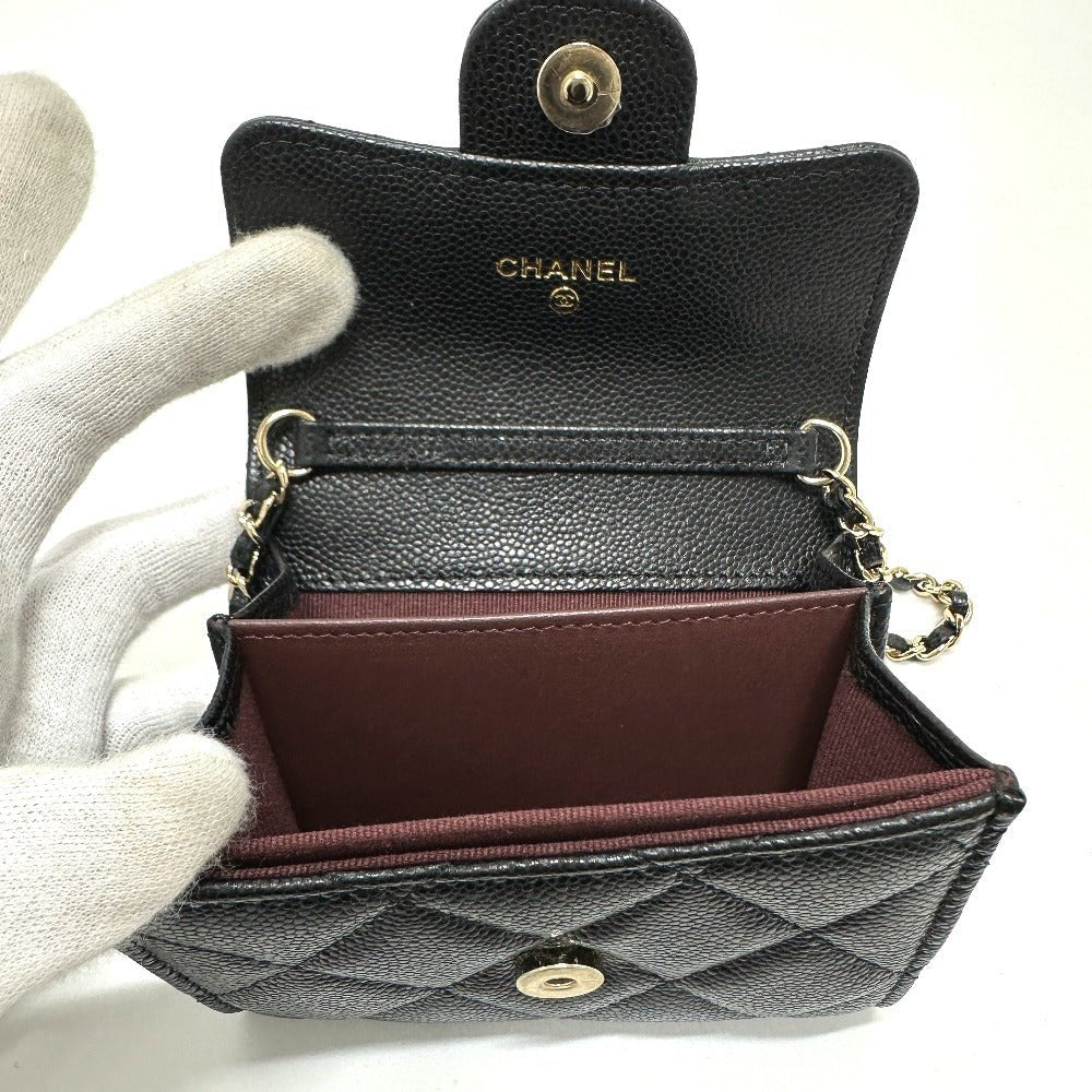 CHANEL AP0238 Coin Case in Black Caviar Leather – Designed by Karl Lagerfeld, COCO Mark Matelassé CC, Item No. 3109 - 23717 - 3, 2020s, – 100% Authentic Pre - Owned as good as new - LLUXE.CA