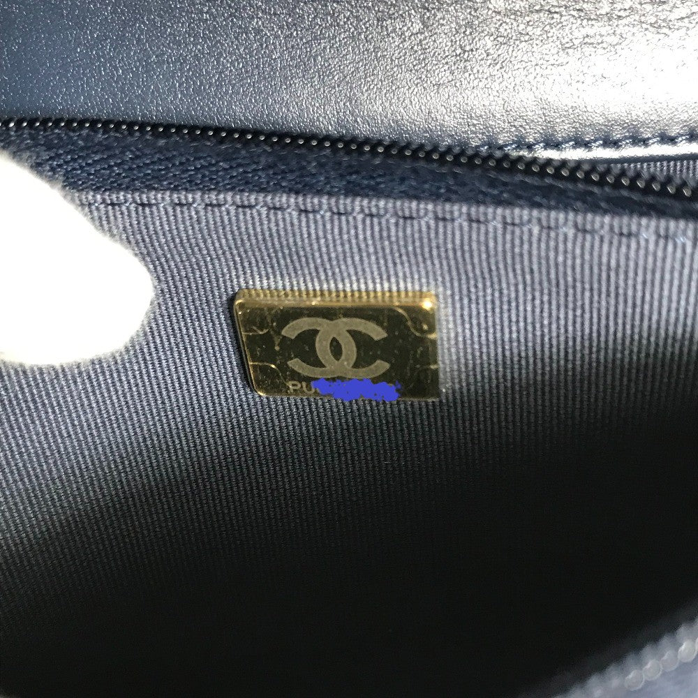 CHANEL AP0250 Long Wallet on Chain in Denim Blue Matelassé – Quilted ,Designed by Karl Lagerfeld, 2020s, 100% Authentic Pre - Owned item No. 30860 - 22790 - 1 Never used / store - fresh see - LLUXE.CA