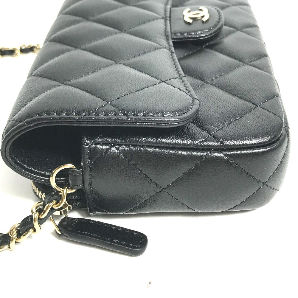 CHANEL AP2096 COCO Mark Phone Case Wallet on Chain in Black Lambskin – Matelassé Quilted, Item No. KO - 231114 - 29 Designed by Karl Lagerfeld (circa 2019), 100% Authentic Pre - Owned - LLUXE.CA