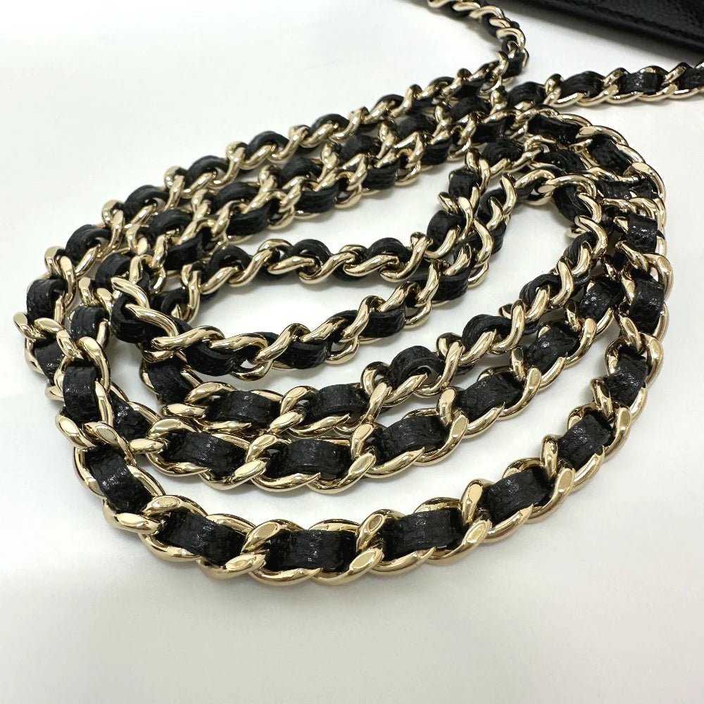 CHANEL – Matrasse Vanity Shoulder Bag – Model No. AP1341 – COCO Mark – Caviar Skin – Black – Late - 1990s (c. 1996–1997) – Karl Lagerfeld Era – 100% Authentic Pre - Owned - LLUXE.CA