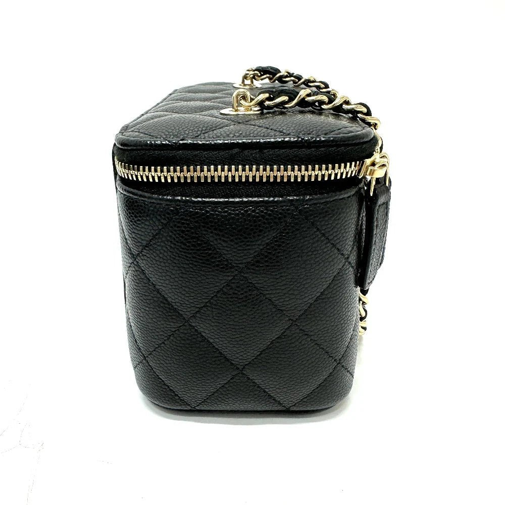 CHANEL – Matrasse Vanity Shoulder Bag – Model No. AP1341 – COCO Mark – Caviar Skin – Black – Late - 1990s (c. 1996–1997) – Karl Lagerfeld Era – 100% Authentic Pre - Owned - LLUXE.CA