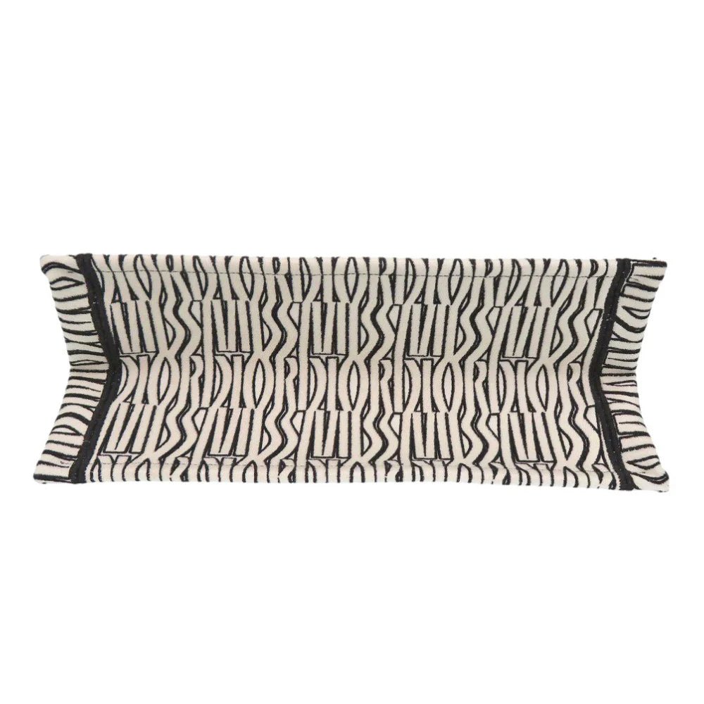 CHRISTIAN DIOR – Medium Book Tote – Embroidered Canvas – Maria Grazia Chiuri – 2021 – 100% Authentic Pre - Owned Item No.: 6L1743ILI6R4 - LLUXE.CA