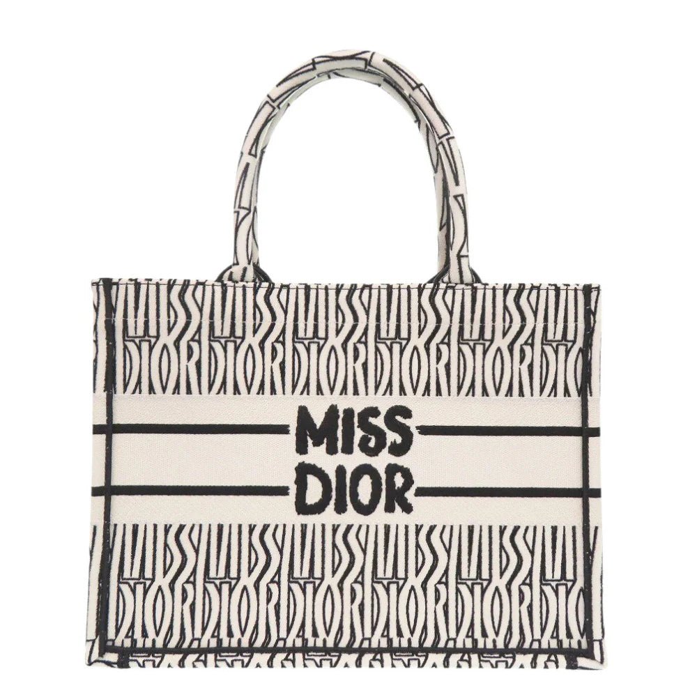 CHRISTIAN DIOR – Medium Book Tote – Embroidered Canvas – Maria Grazia Chiuri – 2021 – 100% Authentic Pre - Owned Item No.: 6L1743ILI6R4 - LLUXE.CA