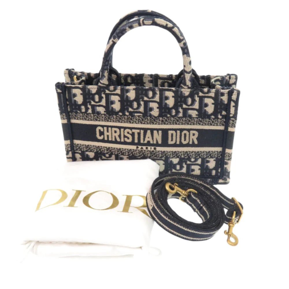 CHRISTIAN DIOR – Oblique Book Tote Mini – Designed by Maria Grazia Chiuri – 2019 – 100% Authentic Pre - Owned Item No.: 7X0732ZIB6NB - LLUXE.CA