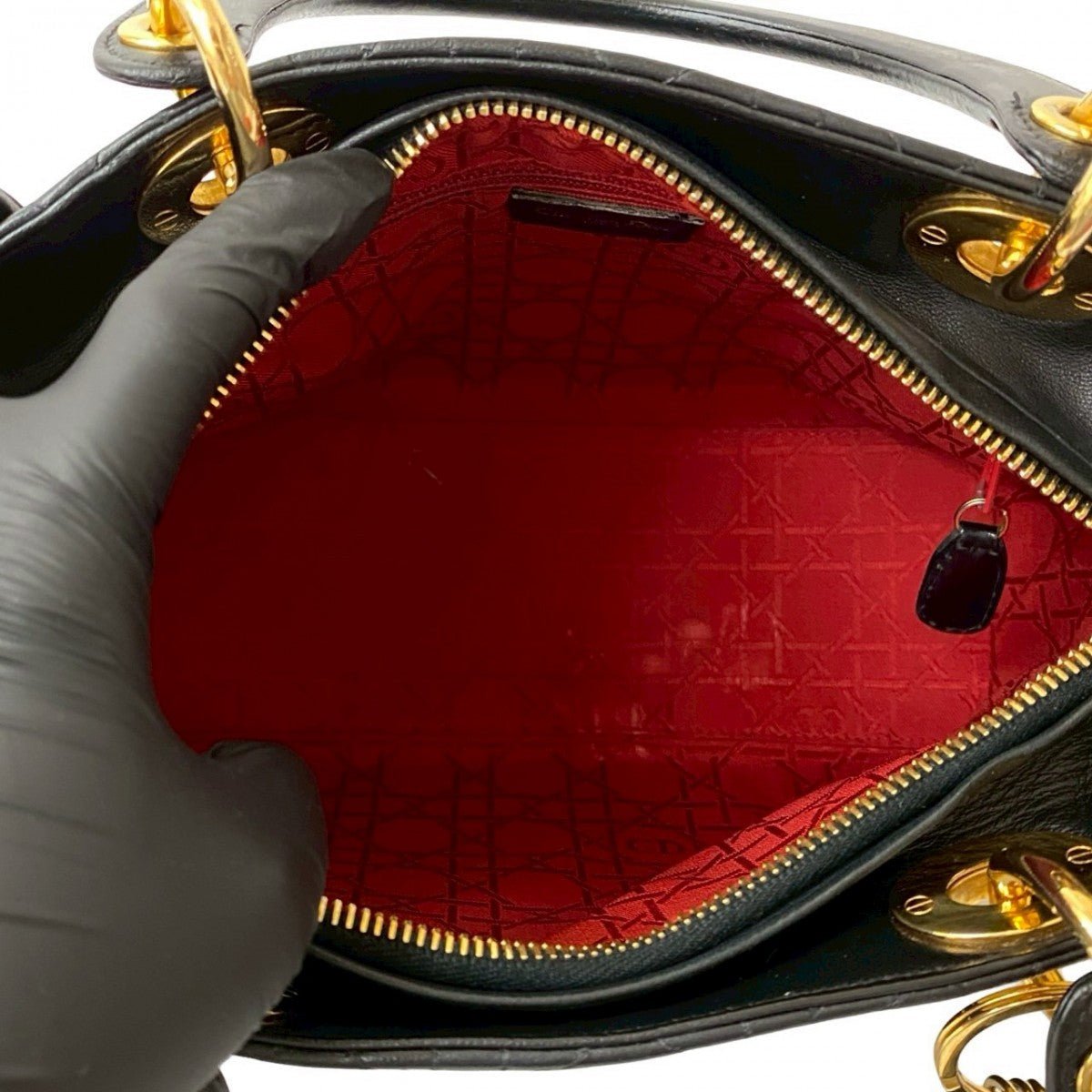 DIOR – Lady Dior Satchel / Cannage Stitch Handbag – Model No. 20250514KML53 - 2 – Maria Grazia Chiuri – 2020s – 100% Authentic Pre - Owne - LLUXE.CA