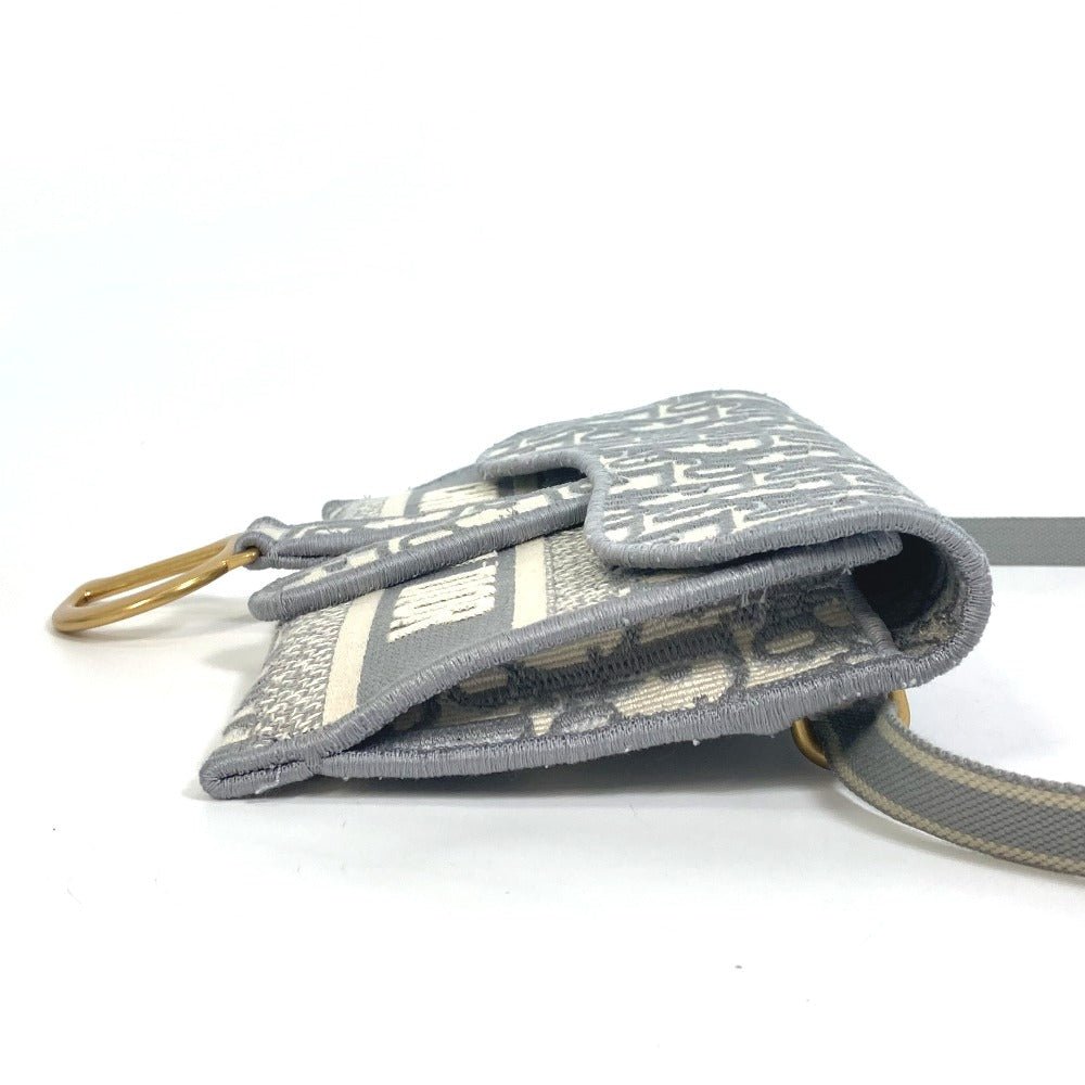 DIOR – Waist Bag – Oblique Jacquard Embroidery Saddle Slim Pouch – Kim Jones – 2018 Revival – 100% Authentic Pre - Owned Item No.: 5276 - 21705 - 11 - LLUXE.CA