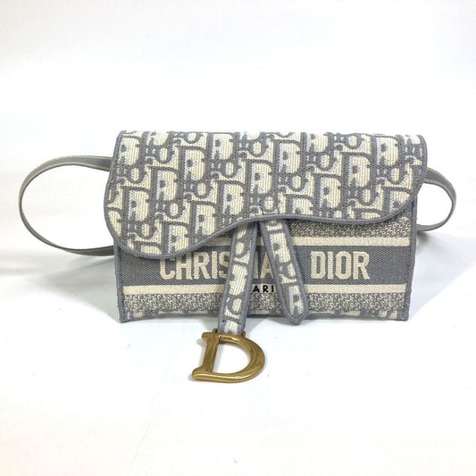 DIOR – Waist Bag – Oblique Jacquard Embroidery Saddle Slim Pouch – Kim Jones – 2018 Revival – 100% Authentic Pre - Owned Item No.: 5276 - 21705 - 11 - LLUXE.CA