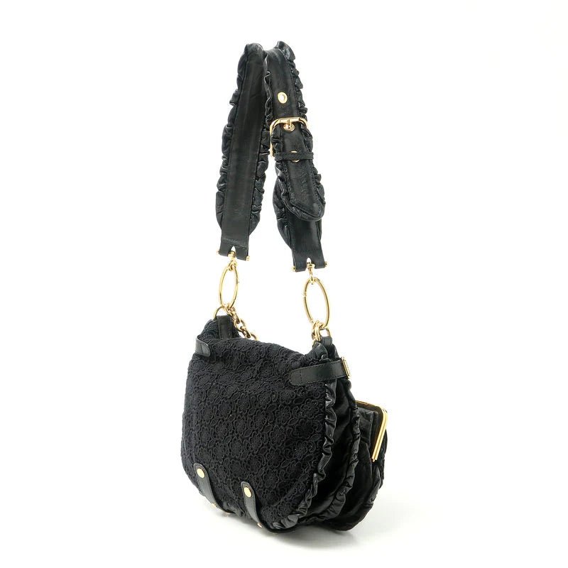 DOLCE & GABBANA – Shoulder Bag – Model No. 8183 - 15824 - 6 – Leopard Flower Rock Metal – Domenico Dolce & Stefano Gabbana – 2010s – 100% Authentic Pre - Owned Item No. RA2387 - LLUXE.CA