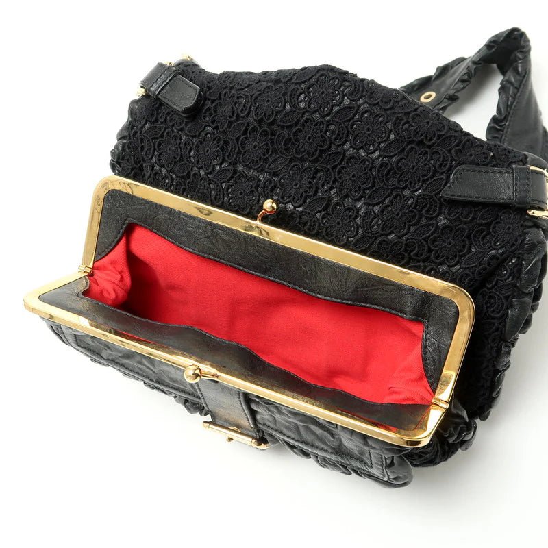 DOLCE & GABBANA – Shoulder Bag – Model No. 8183 - 15824 - 6 – Leopard Flower Rock Metal – Domenico Dolce & Stefano Gabbana – 2010s – 100% Authentic Pre - Owned Item No. RA2387 - LLUXE.CA