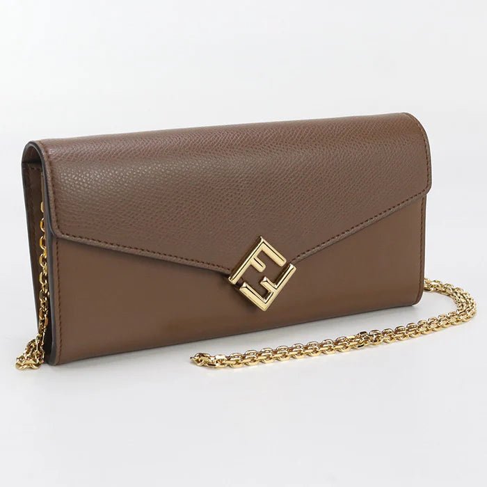 FENDI – FF Diamond Chain Wallet – Model No. 8M0365 ALV4 – Silvia Venturini Fendi – Circa 2021 – 100% Authentic Pre - Owned - LLUXE.CA