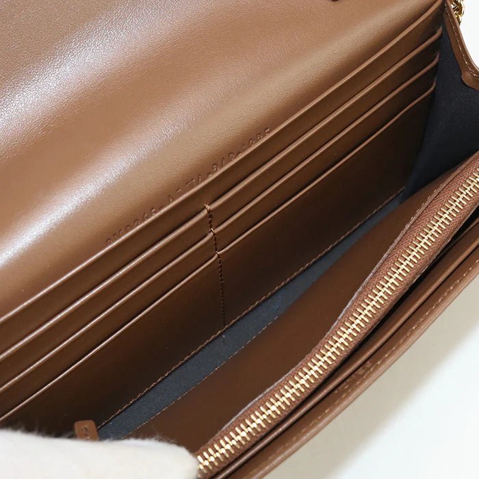 FENDI – FF Diamond Chain Wallet – Model No. 8M0365 ALV4 – Silvia Venturini Fendi – Circa 2021 – 100% Authentic Pre - Owned - LLUXE.CA