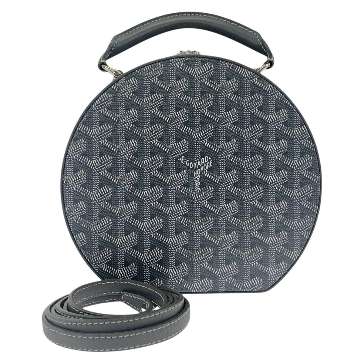 Goyard 504138 Alto Hat Box Trunk Bag in Goyardine Herringbone Canvas – Pre - Owned, 100% Authentic (Genuine), Circa 2010, Vintage, Designed by Pierre - François Martin - LLUXE.CA