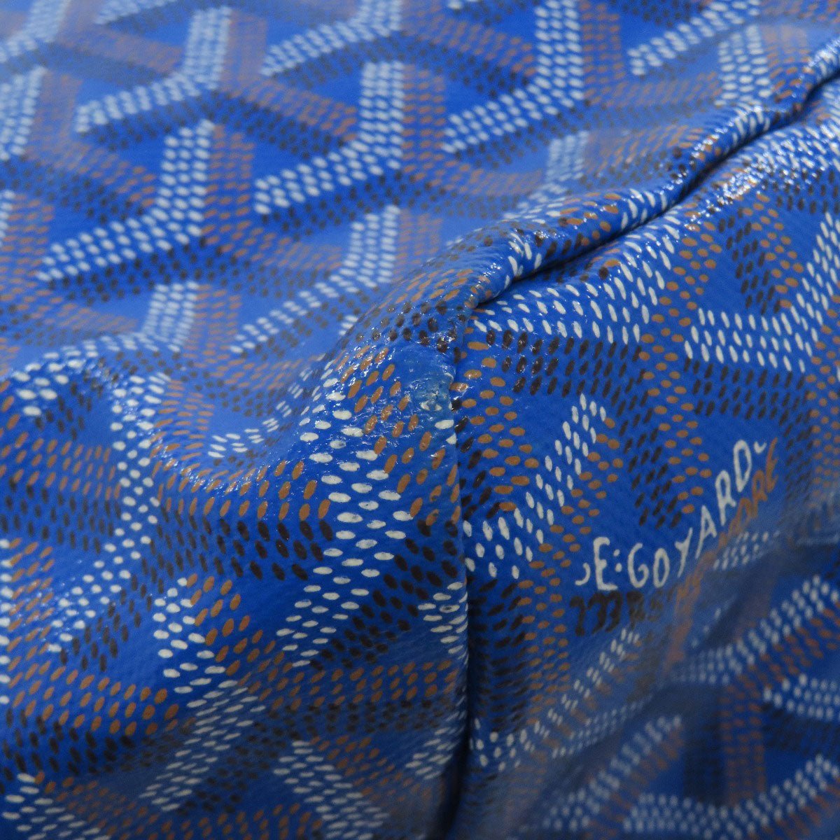 Goyard 75619027 Saint Louis GM Tote Bag Blue Coated Canvas with Pouch | Circa 2010s | Made in France | Heritage Design | A Rank Condition 100% Authentic Pre - Owned - LLUXE.CA