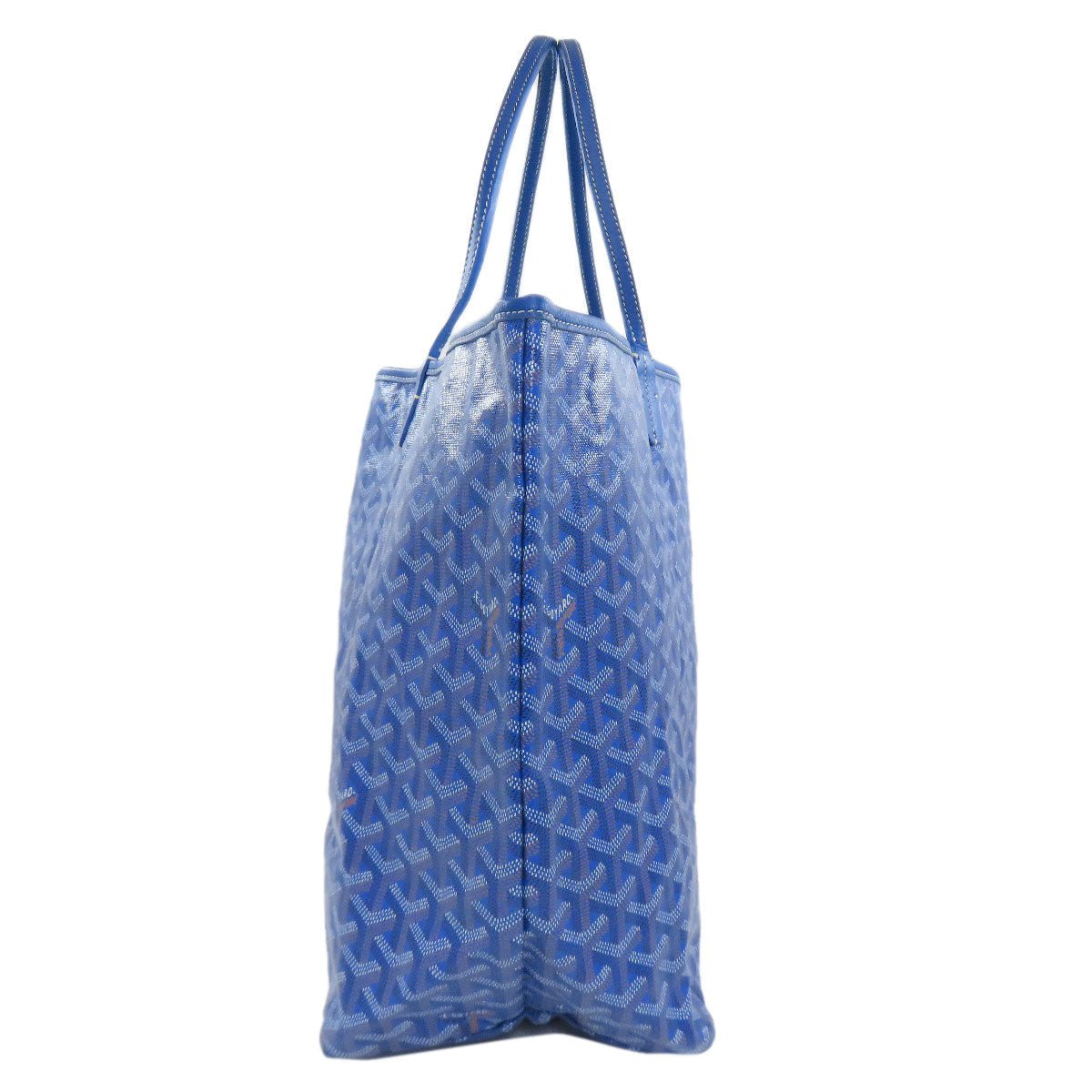 Goyard 75619027 Saint Louis GM Tote Bag Blue Coated Canvas with Pouch | Circa 2010s | Made in France | Heritage Design | A Rank Condition 100% Authentic Pre - Owned - LLUXE.CA