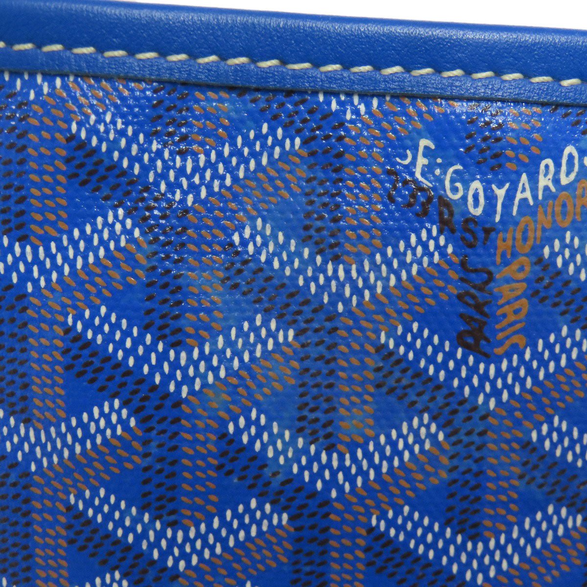 Goyard 75619027 Saint Louis GM Tote Bag Blue Coated Canvas with Pouch | Circa 2010s | Made in France | Heritage Design | A Rank Condition 100% Authentic Pre - Owned - LLUXE.CA