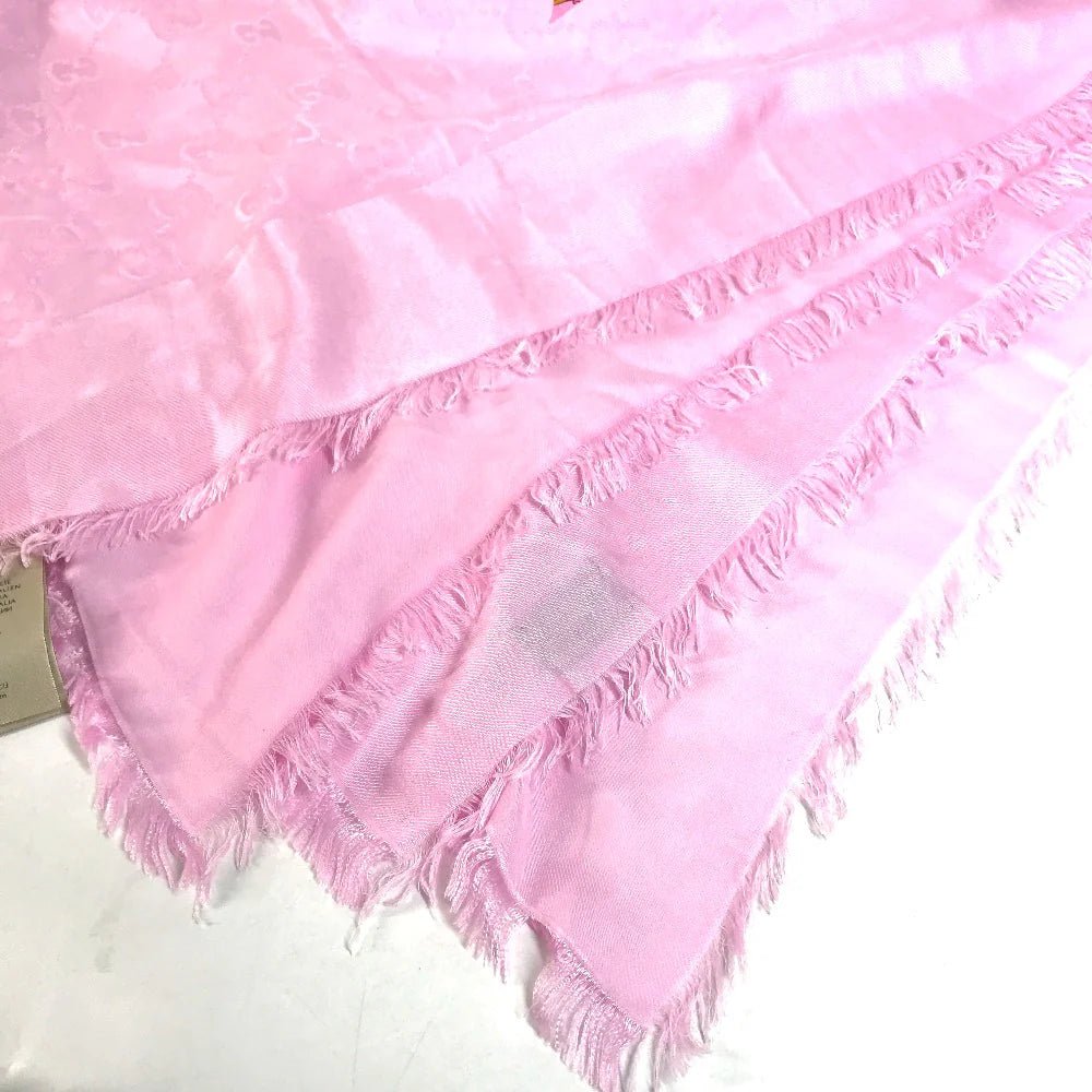 GUCCI – Shawl – Model No. 663676 – GG Logo Flora – Silk & Rayon – Alessandro Michele – 2022 – 100% Authentic Pre - Owned - LLUXE.CA