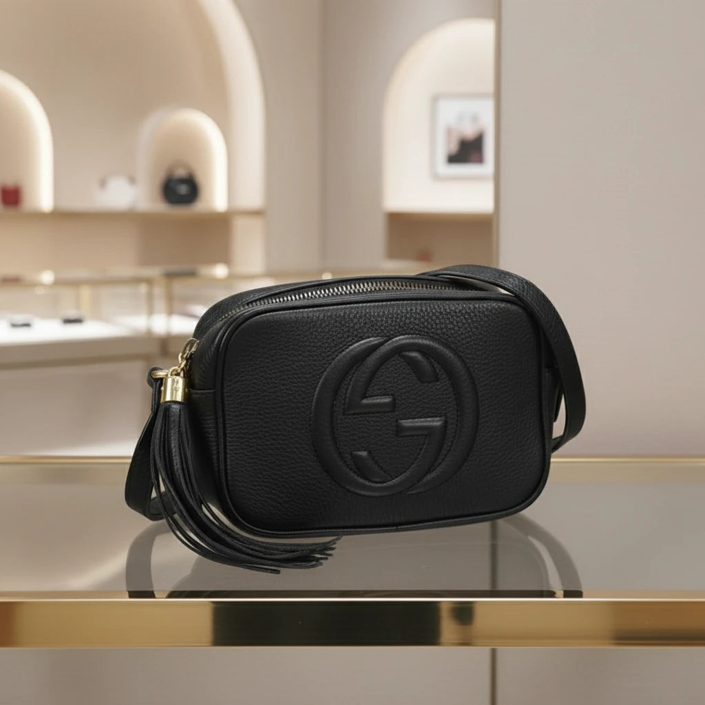 GUCCI – Soho Diagonal Shoulder Bag – Model No. 347994 – Frida Giannini – 2013 – 100% Authentic Pre - Owned - LLUXE.CA