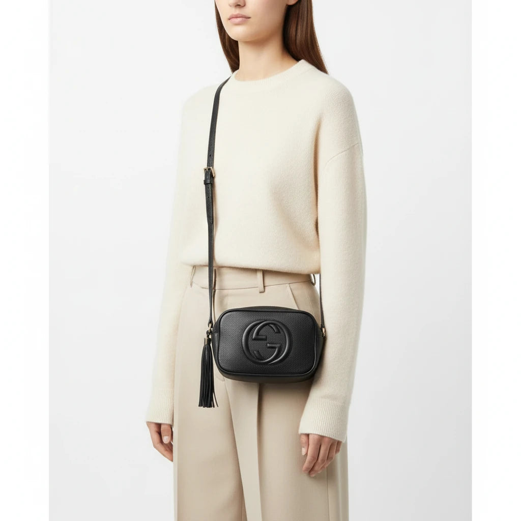 GUCCI – Soho Diagonal Shoulder Bag – Model No. 347994 – Frida Giannini – 2013 – 100% Authentic Pre - Owned - LLUXE.CA