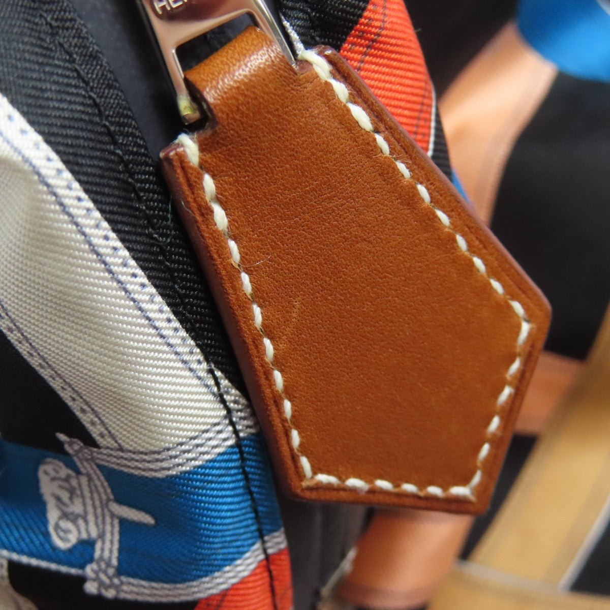 Hermès 75608007n Lightweight Backpack in Black Air Silk with Kavalkadur Print (Vintage, Circa Early 2000s) – Rare & Collectible – Pre - Owned, 100% Authentic (Genuine) 75608007n - LLUXE.CA