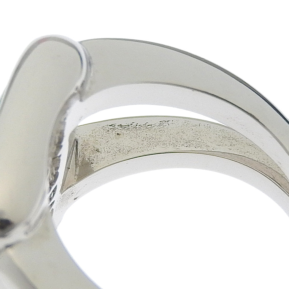 HERMÈS Corozo Ring in Metallic Silver – Size US 6