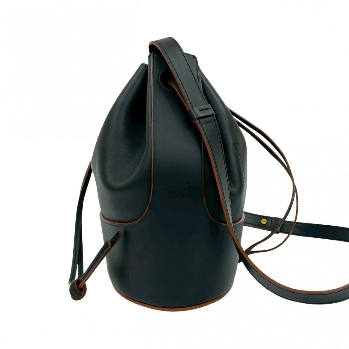 LOEWE – Balloon Bag Medium in Black Leather – Jonathan Anderson – Introduced 2020 – Made in Spain – 100% Authentic Pre - Owned - LLUXE.CA
